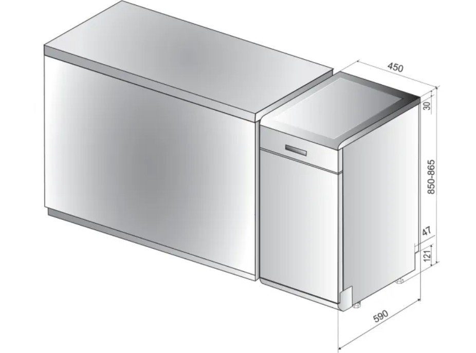 Посудомийна машина Indesit DSCFE1B10SRU 5