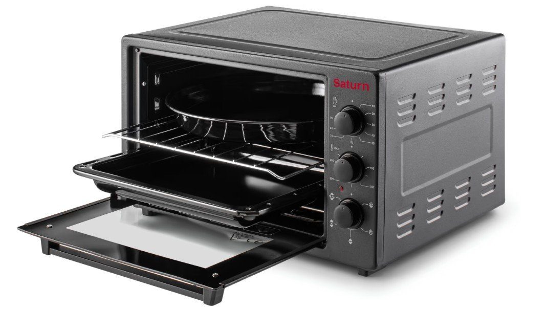 Духовка SATURN ST-EO1036BC (чорна,конвекція,36л) 4