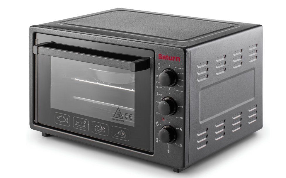 Духовка SATURN ST-EO1036BC (чорна,конвекція,36л) 2