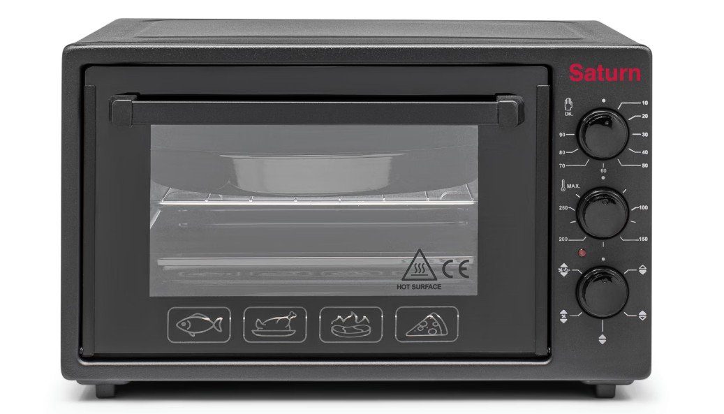 Духовка SATURN ST-EO1036BC (чорна,конвекція,36л)