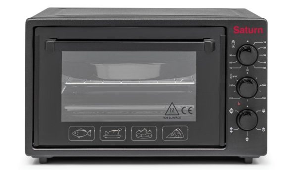 Духовка SATURN ST-EO1036BC (чорна,конвекція,36л)