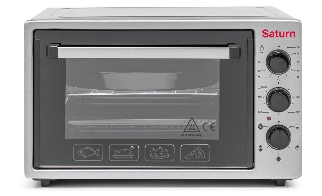 Духовка SATURN ST-EO1036GC (сіра,конвекція,36л)