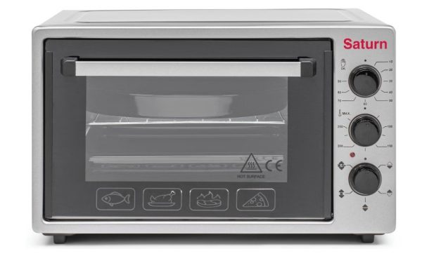 Духовка SATURN ST-EO1036GC (сіра,конвекція,36л)