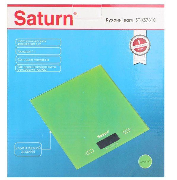 Ваги кухонні SATURN ST-KS7810 green 4