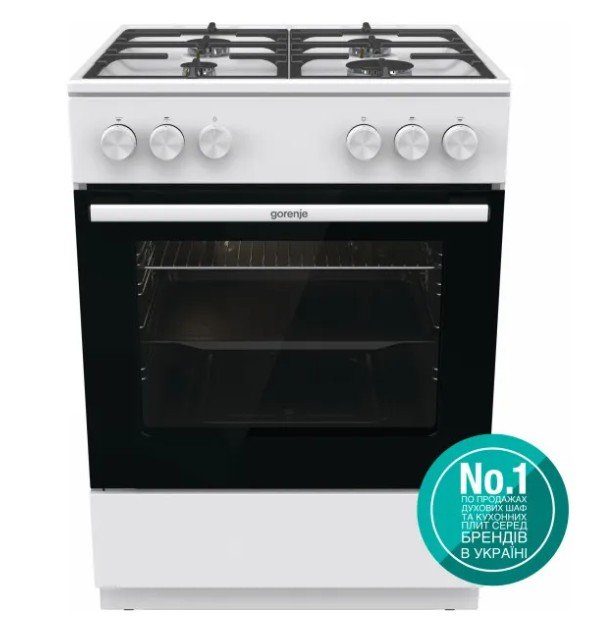 Плита газова Gorenje GG 6A10 WFFM (чавунні решітки)