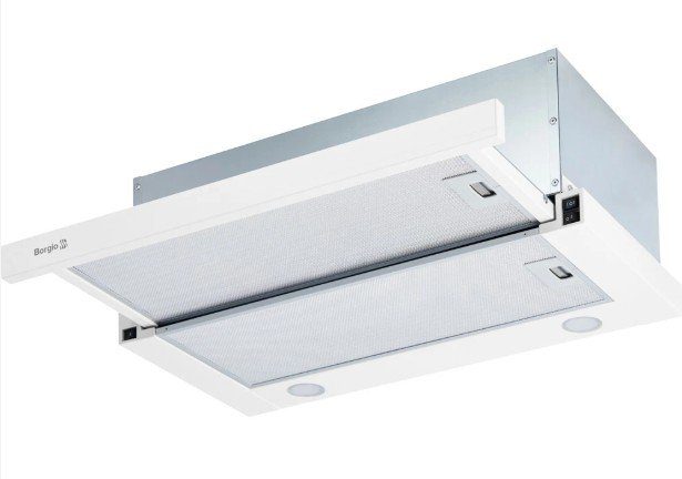 Витяжка BORGIO TLF (TR) 60 white glass (телескопічна) 4