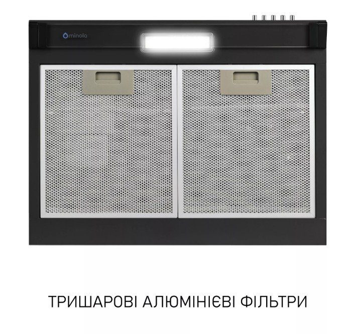 Витяжка Minola HPL 622 BL (плоска) 5
