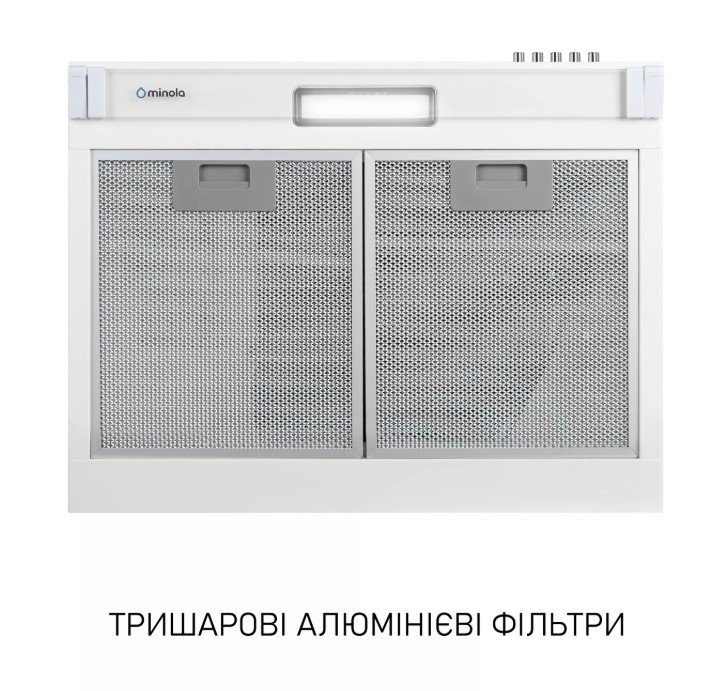 Витяжка Minola HPL 622 WH (плоска) 5