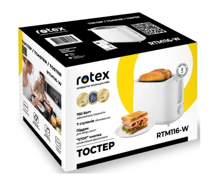 Тостер Rotex RTM116-W 5
