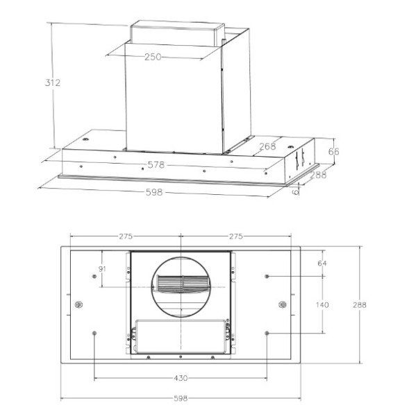 Витяжка Hansa OMP6523BGPLH 930 куб. (повновбудована) 6