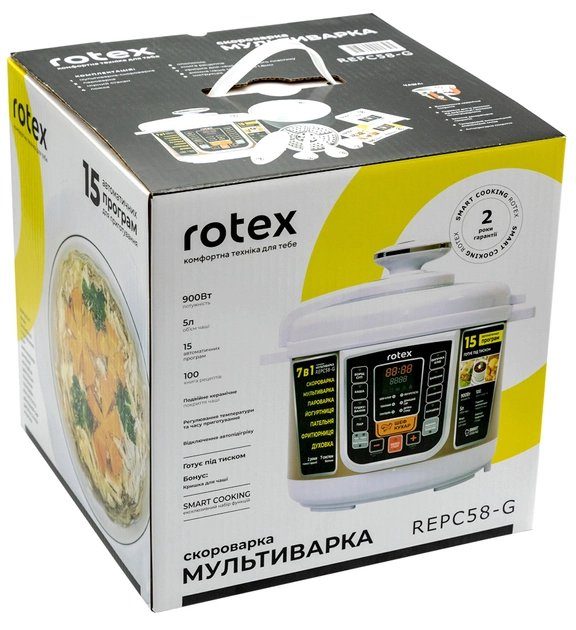 Мультиварка-скороварка Rotex REPC58-G 6