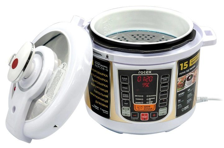 Мультиварка-скороварка Rotex REPC58-G 5