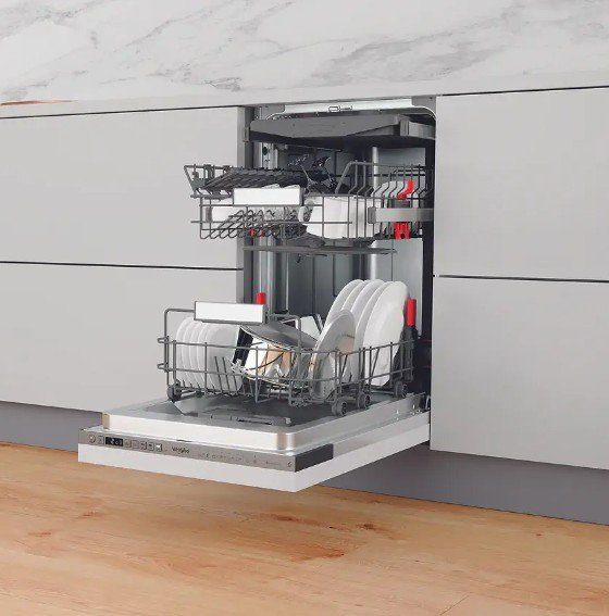 Посудомийна машина Whirlpool WSIO 3O34 PFE X (вбудована, 45см) 4
