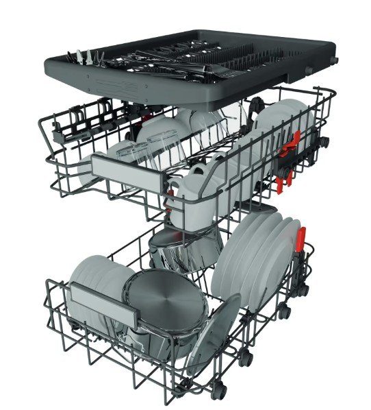 Посудомийна машина Whirlpool WSIO 3O34 PFE X (вбудована, 45см) 6