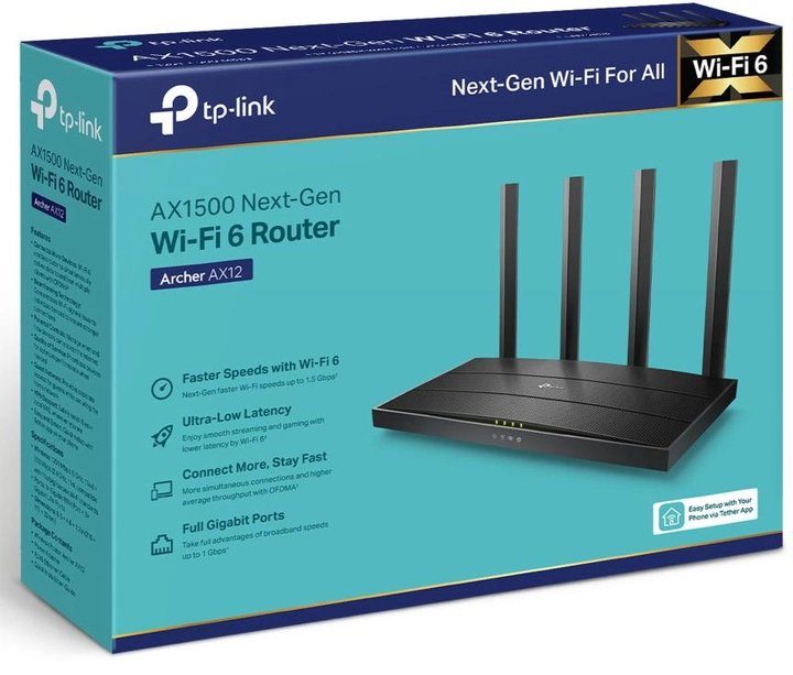Маршрутизатор TP-LINK Archer AX12 4
