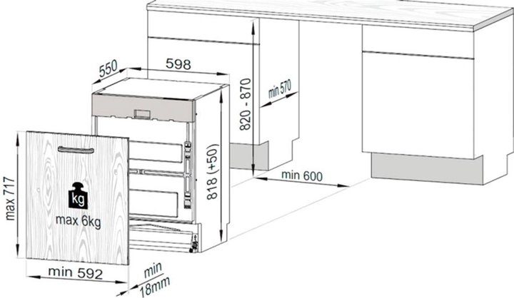 Посудомийна машина BEKO DIN34322 (вбудована, 60 см) 9