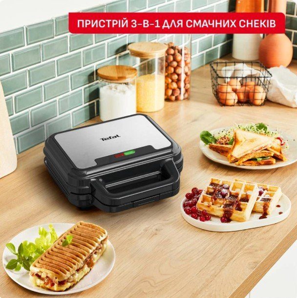 Бутербродниця Tefal SW383D10 (3 в 1) 5