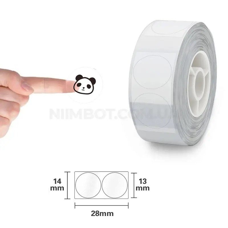 Етикетки NIIMBOT TT14*28-220 Round Transparent For D11/D110/D101/H1S (A2G88778901) (A2G88778901) 2