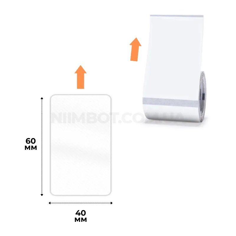 Етикетки NIIMBOT TT40*60-125 Transparent For B1/B21/B3S (A2G88318501) (A2G88318501) 2
