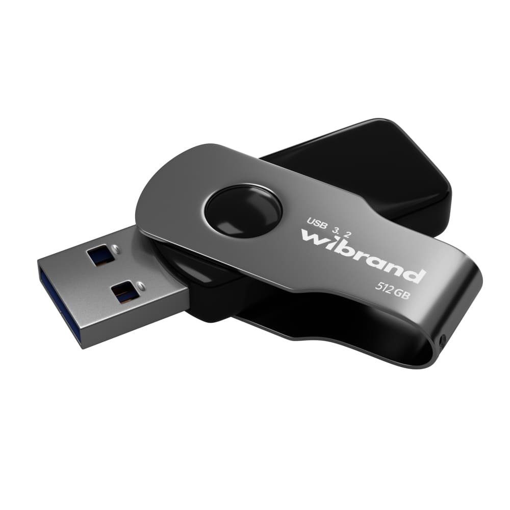 Флеш-накопичувач Wibrand USB 3.2 Gen1 Lizard 512GB Black (WI3.2/LI512P9B)
