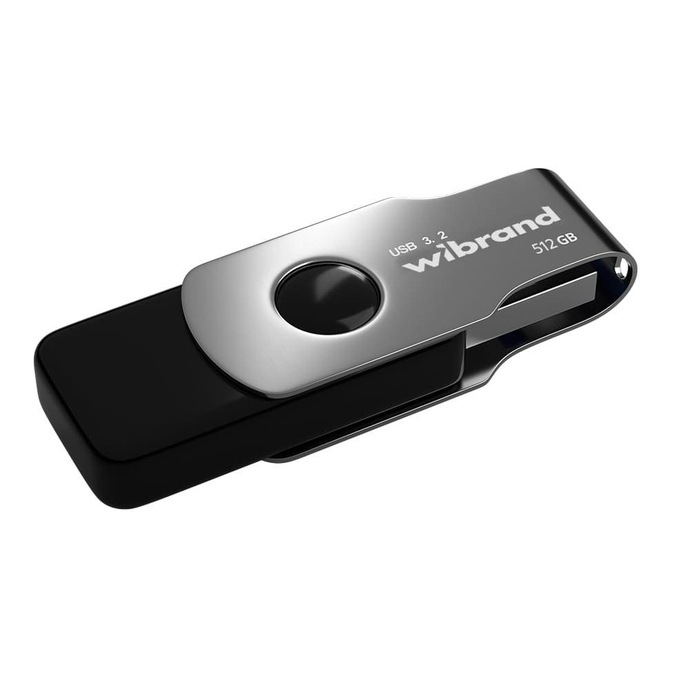 Флеш-накопичувач Wibrand USB 3.2 Gen1 Lizard 512GB Black (WI3.2/LI512P9B) 3