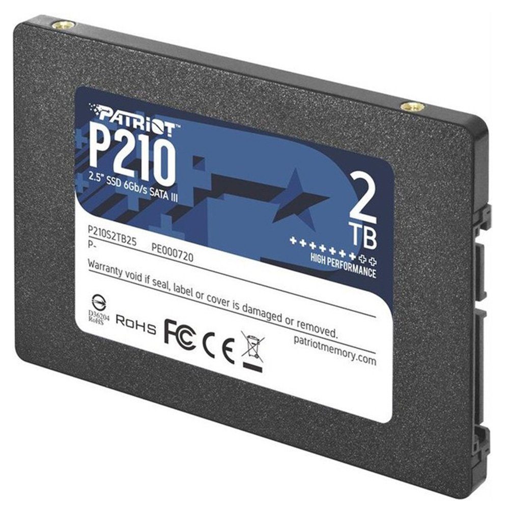 Накопичувач SSD Patriot P210 2TB 2.5" 7mm SATAIII 3D QLC (P210S2TB25) 3