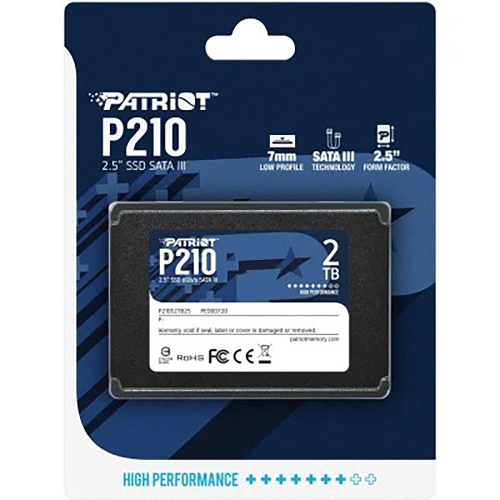Накопичувач SSD Patriot P210 2TB 2.5" 7mm SATAIII 3D QLC (P210S2TB25) 2