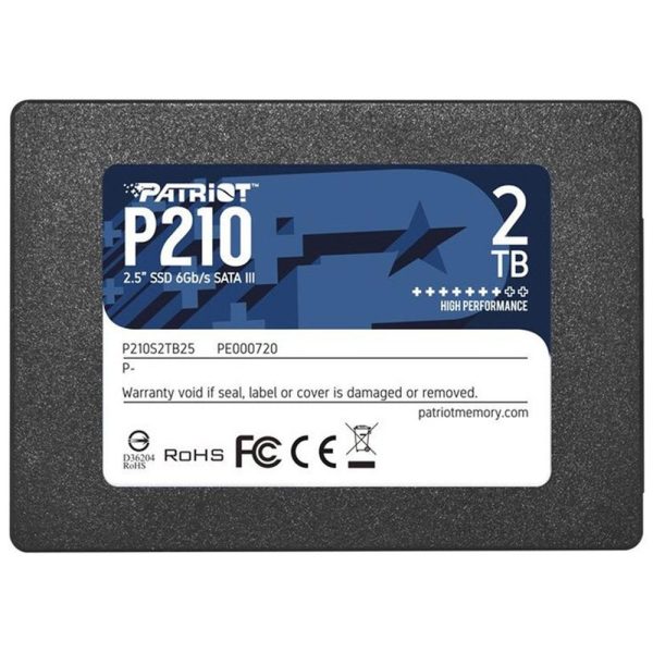 Накопичувач SSD Patriot P210 2TB 2.5" 7mm SATAIII 3D QLC (P210S2TB25)