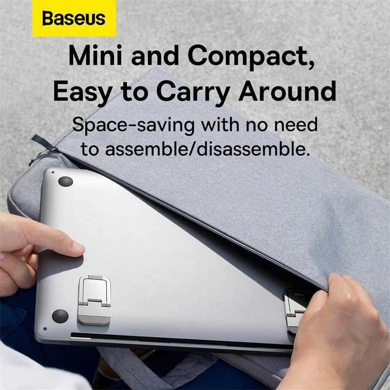 Підставка для ноутбука Baseus Slim Laptop Kickstand （2pcs）Silver (LUZC000012) 12