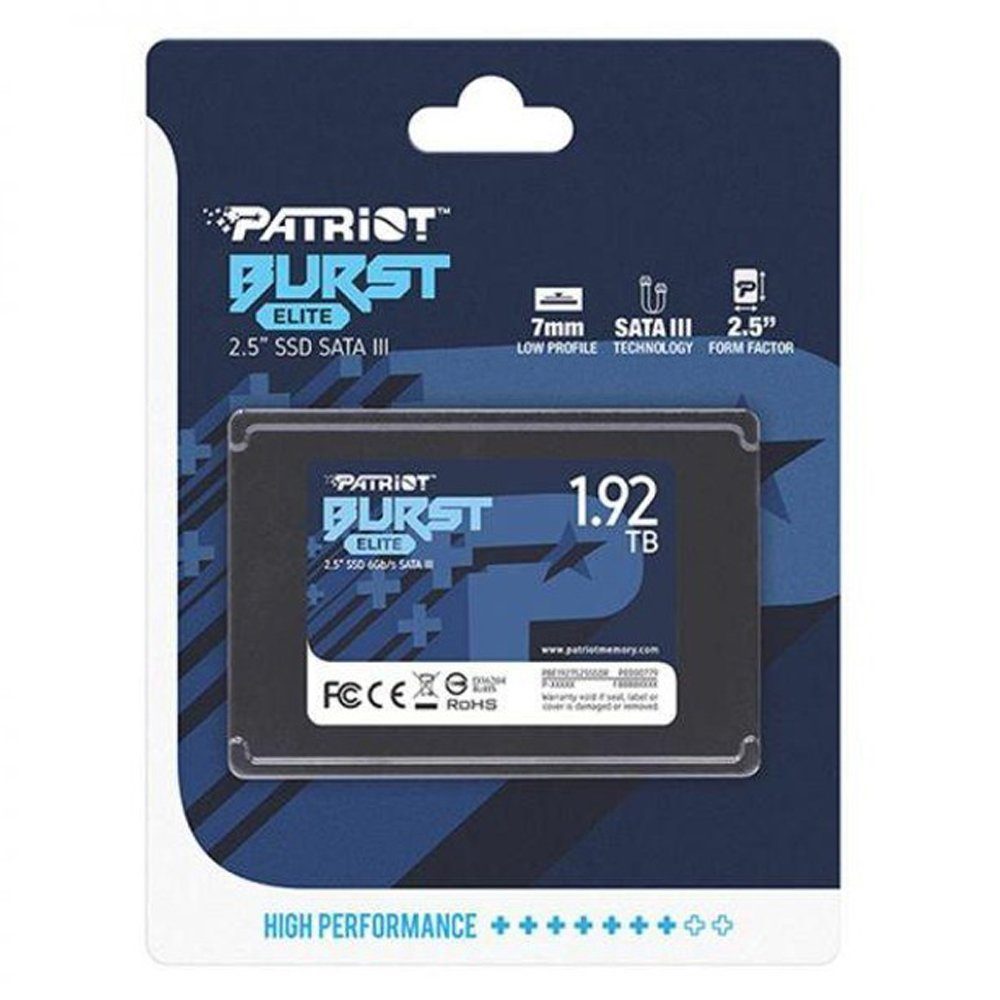Накопичувач SSD Patriot Burst Elite 1920GB 2.5" 7mm SATAIII TLC 3D (PBE192TS25SSDR) 2
