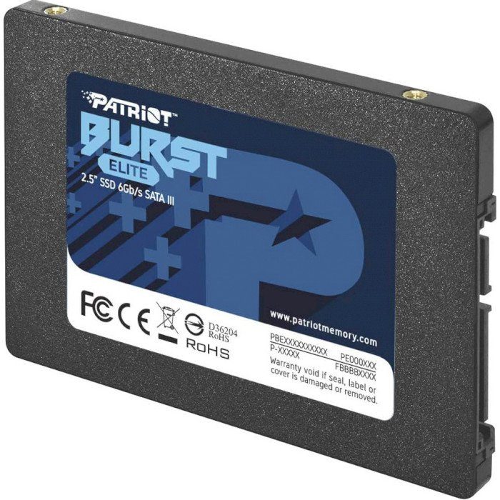 Накопичувач SSD Patriot Burst Elite 1920GB 2.5" 7mm SATAIII TLC 3D (PBE192TS25SSDR) 3