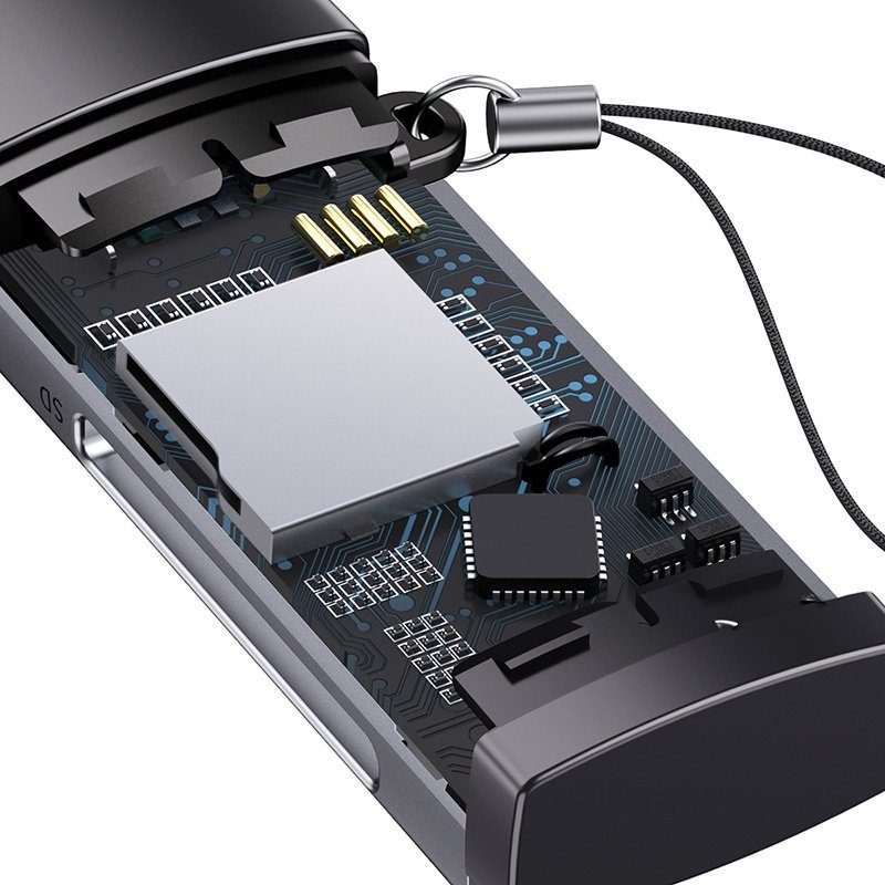 Кардрідер Baseus Lite Series USB-A  to SD/TF Card Reader  Grey (WKQX060013) 7