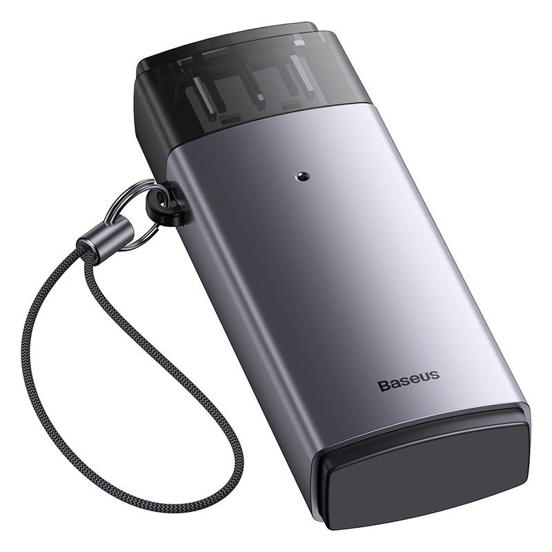Кардрідер Baseus Lite Series USB-A  to SD/TF Card Reader  Grey (WKQX060013) 6