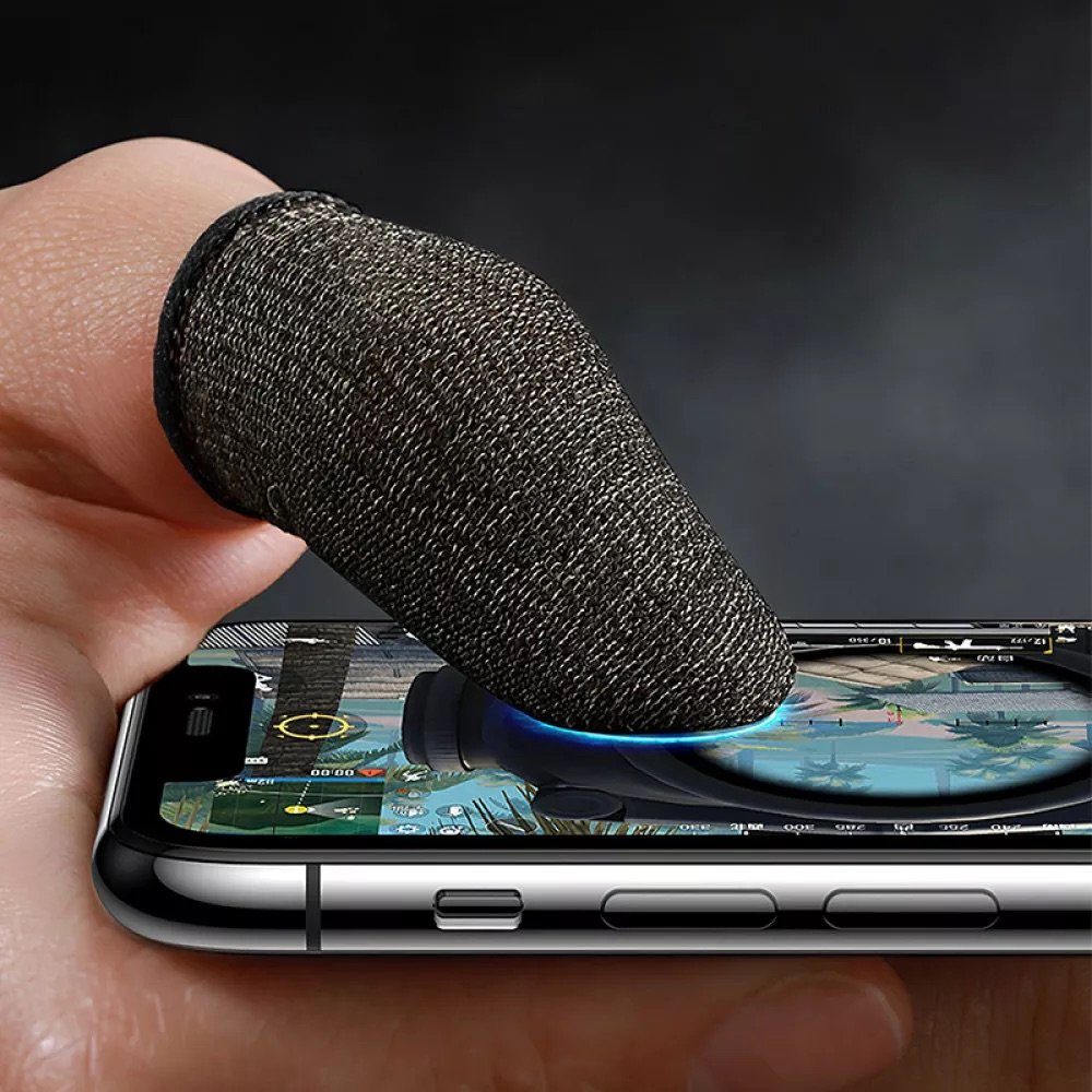 Напальчник ігровий HOCO GM4 Phantom Superconducting fiber mobile game finger cots(silver Fiber) (6931474750297) 5