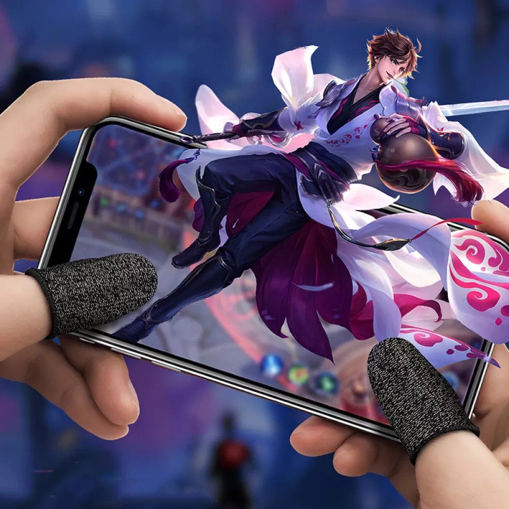 Напальчник ігровий HOCO GM4 Phantom Superconducting fiber mobile game finger cots(silver Fiber) (6931474750297) 6