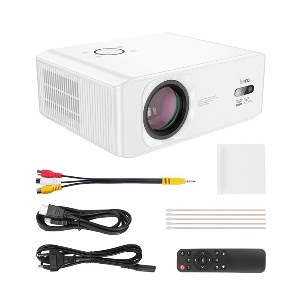 Проектор HOCO DT3 Smart electric focus projector(1080P Android version)(EU) White (6942007629669) 5