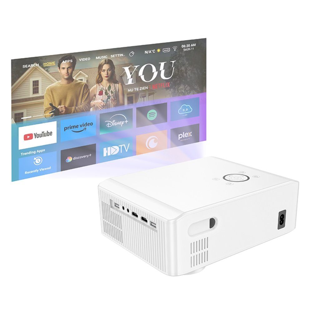 Проектор HOCO DT3 Smart electric focus projector(1080P Android version)(EU) White (6942007629669) 6