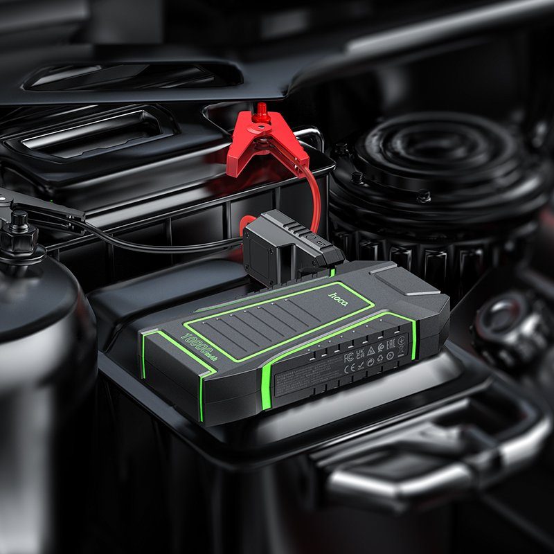 Автомобільний пуско-зарядний пристрій HOCO QS1 Spring car emergency start-up power bank(10000mAh) (6942007611435) 9