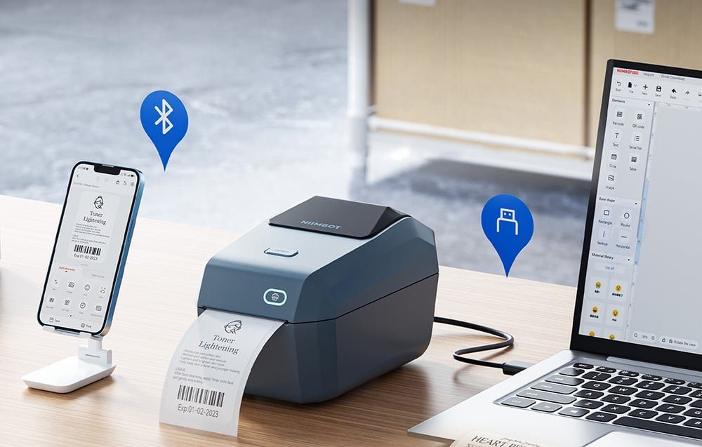 Термопринтер для друку наклейок NIIMBOT K3 Space Blue (1AE0F121602) (1AE0F121602) 5