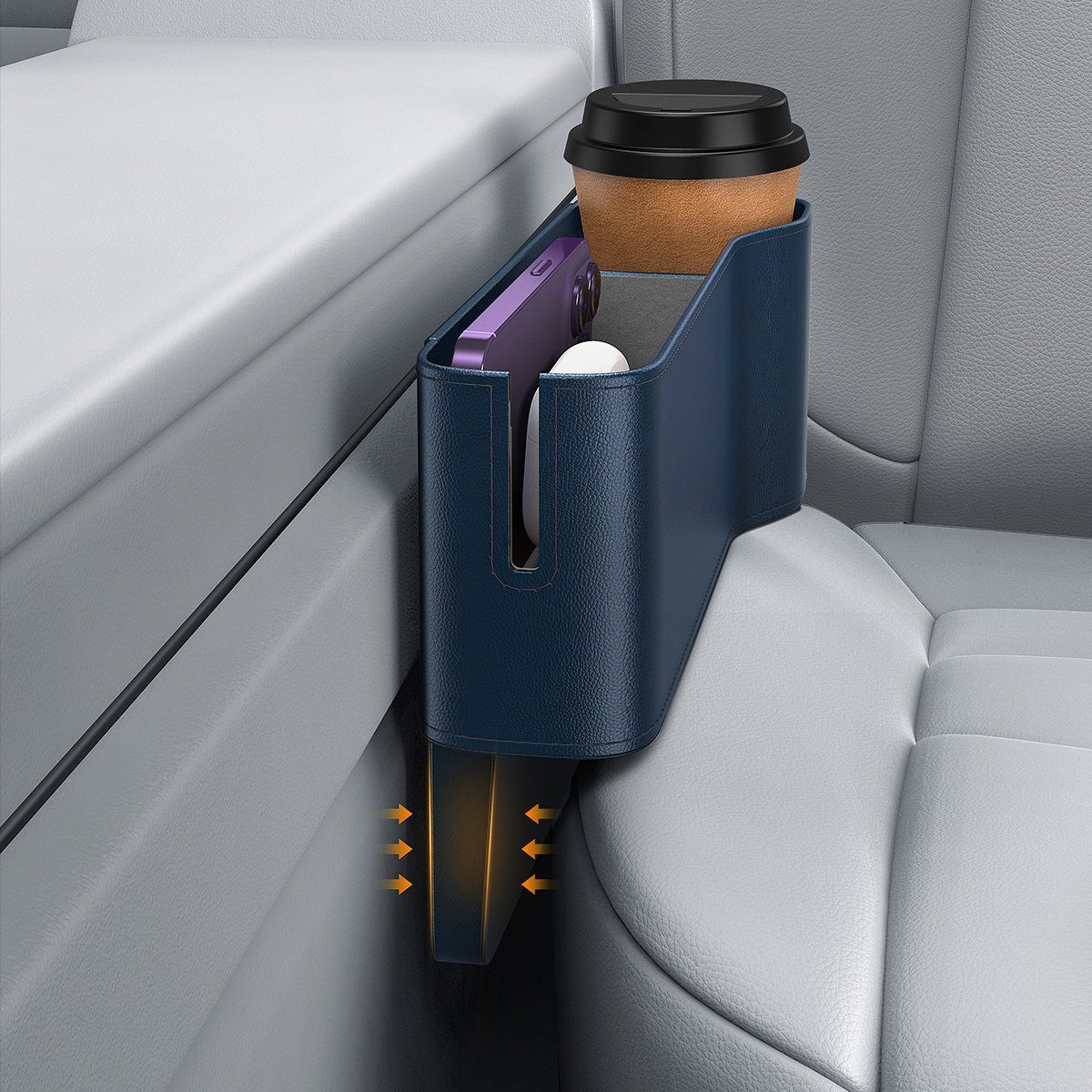 Автомобільний органайзер Baseus OrganizeFun Series Car Console Storage Organizer Galaxy Blue (C20256502311-00) 9