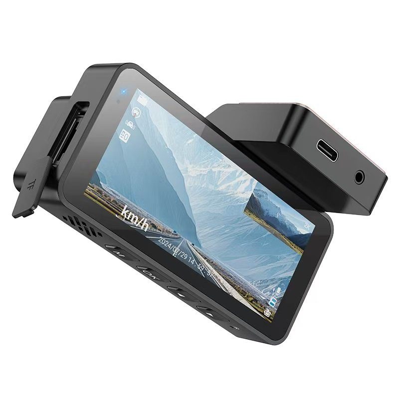 Відеореєстратор HOCO DV12 driving recorder 2K display GPS(with rear camera) Silvery Gray (6942007640176) 5