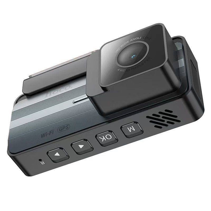 Відеореєстратор HOCO DV12 driving recorder 2K display GPS(with rear camera) Silvery Gray (6942007640176) 3