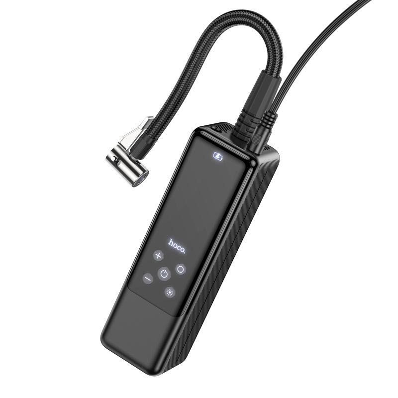 Автомобільний насос HOCO ZP5 May smart air pump Black (6931474795526) 3