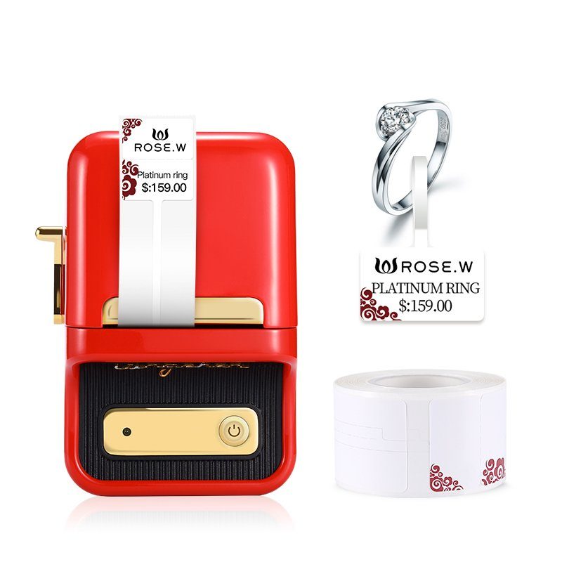 Термопринтер для друку наклейок NIIMBOT B21S Red (1AC13081606) 6