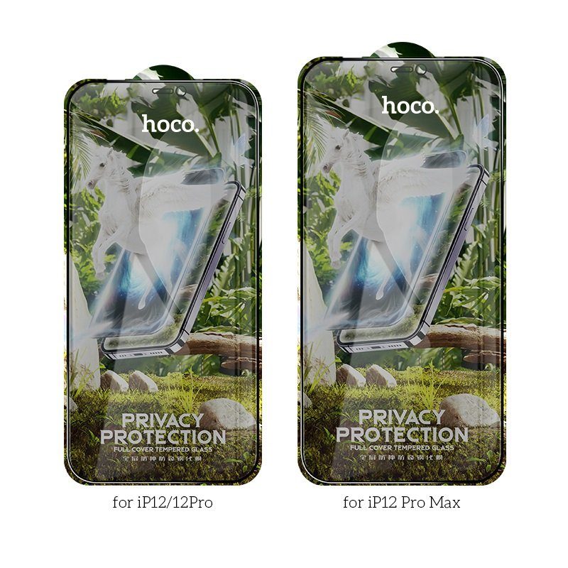 Захисне скло HOCO Full screen HD privacy protection tempered glass set for iP12 Pro Max (25PCS)(G11) Black (6931474771414) 6