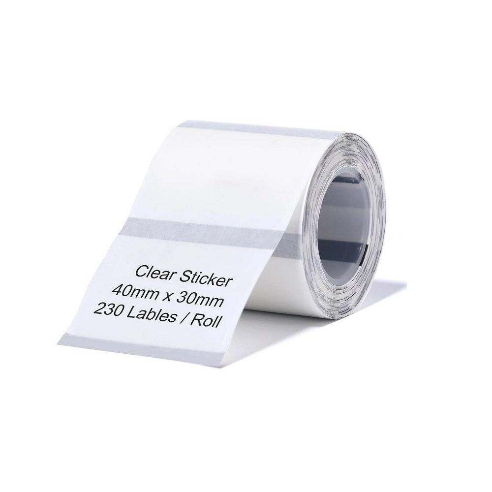 Етикетки NIIMBOT TT40*30-230 Clear For B1/B21/B3S (A2G88318801) (A2G88318801)