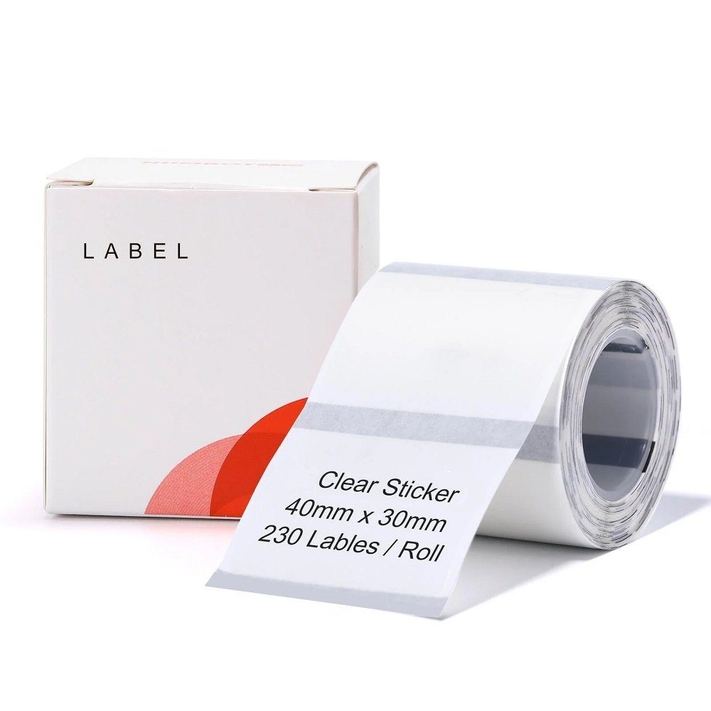 Етикетки NIIMBOT TT40*30-230 Clear For B1/B21/B3S (A2G88318801) (A2G88318801) 3
