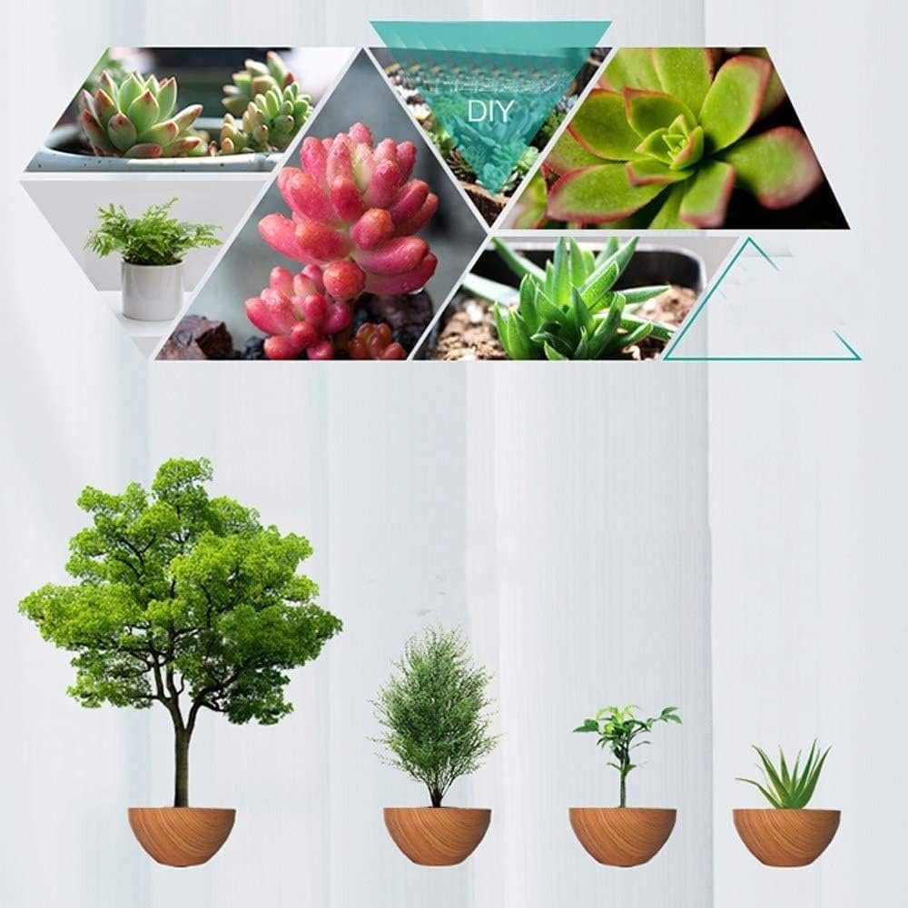 Магнітний левітаційний горщик для рослин HCNT Magnetic Levitating Pot M10-PS Wood Grain (SIM10-PS) 4
