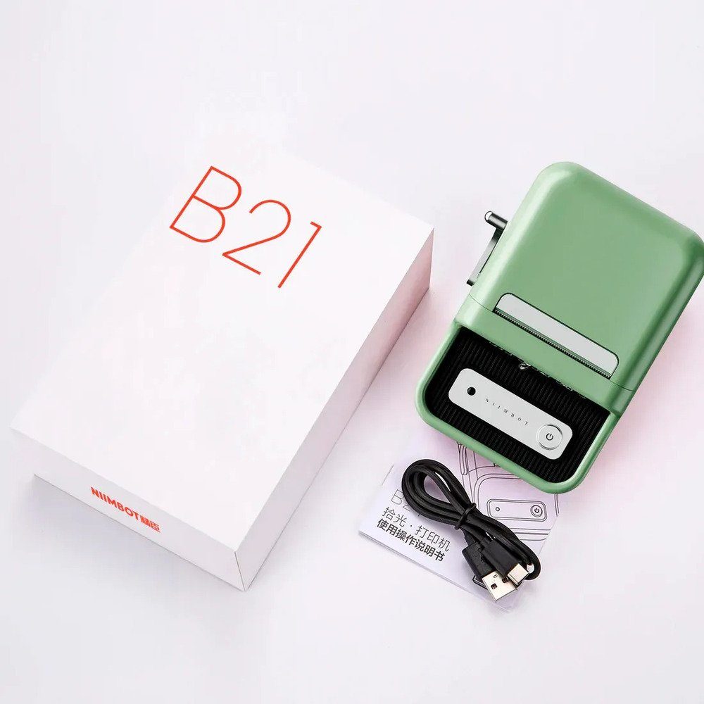 Термопринтер для друку наклейок NIIMBOT B21S Green (1AC19031602) (1AC19031602) 2