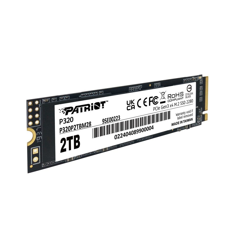 Накопичувач SSD M.2 Patriot P320 2TB NVMe 2280 Gen3.0 x4 3D TLC (P320P2TBM28) 4